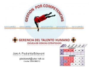 GESTIN POR COMPETENCIAS ESPECIALIZACIN GERENCIA DEL TALENTO HUMANO