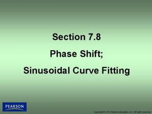 Section 7 8 Phase Shift Sinusoidal Curve Fitting