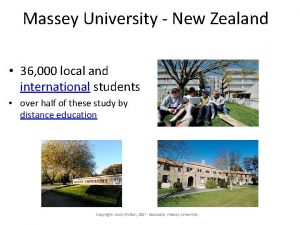 Massey University New Zealand 36 000 local and