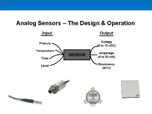 Analog Sensors The Design Operation HVAC Sensors measure