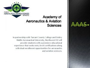 AAAS In partnership with Tarrant County College and