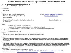 Uplink Power Control Rule for Uplink MultiStreams Transmission