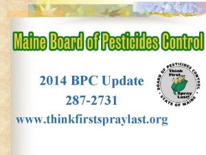 2014 BPC Update 287 2731 www thinkfirstspraylast org