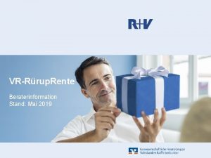 VRRrup Rente Beraterinformation Stand Mai 2019 Jens Hasselbcher