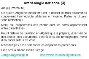 Archologie arienne 3 Amie Internaute Ce quatrevingtime diaporama