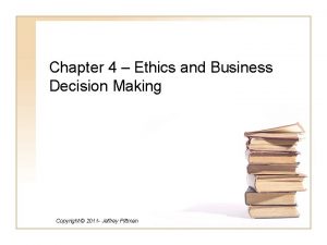 Chapter 4 Ethics and Business Decision Making Copyright