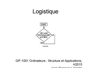 Logistique xkcd com GIF1001 Ordinateurs Structure et Applications