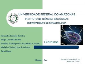 UNIVERSIDADE FEDERAL DO AMAZONAS INSTITUTO DE CINCIAS BIOLGICAS