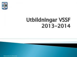 Utbildningar VSSF 2013 2014 Vstsvenska Simfrbundet Ny utbildningsstruktur