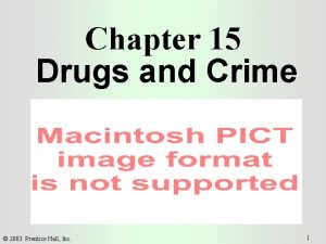 Chapter 15 Drugs and Crime 2003 Prentice Hall