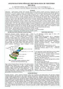 APLINKOSAUGINIO PDSAKO METODOLOGIJA IR VERTINIMO METODAI Dr KSTUTIS