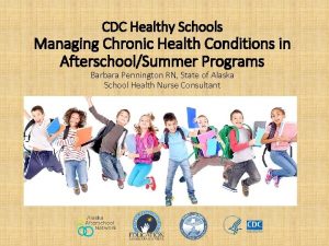 CDC Healthy Schools Managing Chronic Health Conditions in