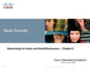 Basic Security Networking for Home and Small Businesses