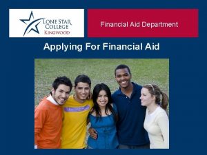 Financial Aid Department Applying For Financial Aid Financial