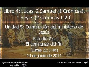 Libro 4 Lucas 2 Samuel 1 Crnicas 1