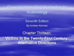 Crime Victims An Introduction to Victimology Seventh Edition