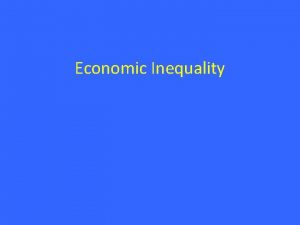 Economic Inequality The Good News The Bad News