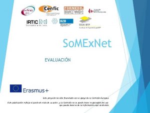 So MEx Net EVALUACIN Este proyecto ha sido