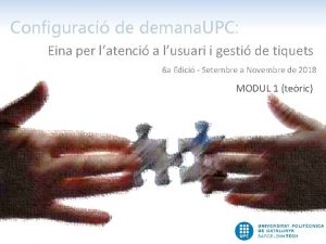 Configuraci de demana UPC Eina per latenci a