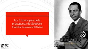 Los 11 principios de la propaganda de Goebbels