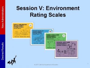 New Administrators Desired Results Session V Environment Rating