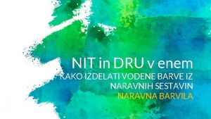 NIT in DRU v enem KAKO IZDELATI VODENE