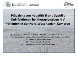 I Medizinische Klinik Sektion Infektiologie Prvalenz von Hepatitis