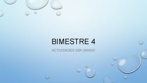 BIMESTRE 4 ACTIVIDADES 3 ER GRADO PERSONA QUE