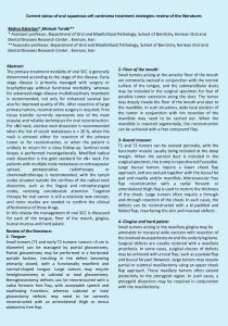 Current status of oral squamous cell carcinoma treatment