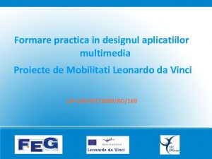 Formare practica in designul aplicatiilor multimedia Proiecte de