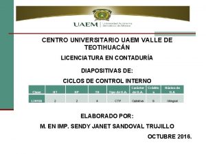 CENTRO UNIVERSITARIO UAEM VALLE DE TEOTIHUACN LICENCIATURA EN