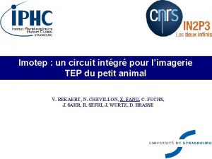 Imotep un circuit intgr pour limagerie TEP du