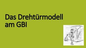 Das Drehtrmodell am GBI Was ist das Drehtrmodell