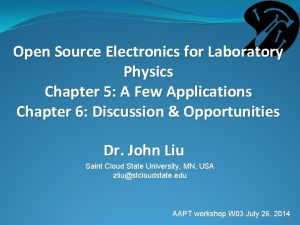 Open Source Electronics for Laboratory Physics Chapter 5