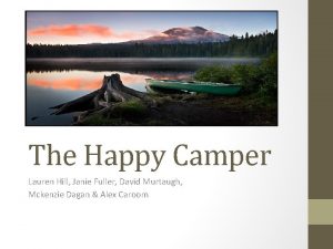 The Happy Camper Lauren Hill Janie Fuller David