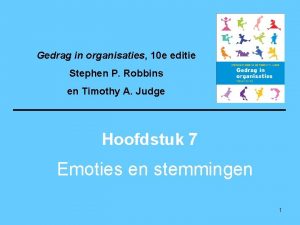 Gedrag in organisaties 10 e editie Stephen P