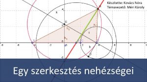 Ksztette Kovcs Nra Tmavezet Mri Kroly Egy szerkeszts