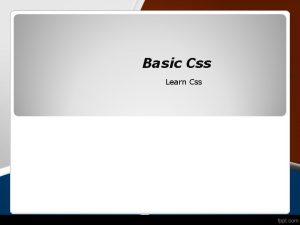 Basic Css Learn Css What is CSS Cascading