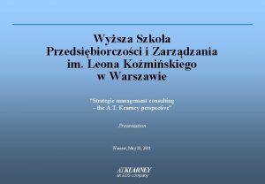 Wysza Szkoa Przedsibiorczoci i Zarzdzania im Leona Komiskiego