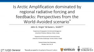 Is Arctic Amplification dominated by regional radiative forcing