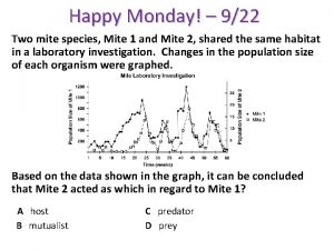 Happy Monday 922 Two mite species Mite 1
