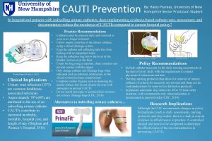 CAUTI Prevention By Haley Psareas University of New