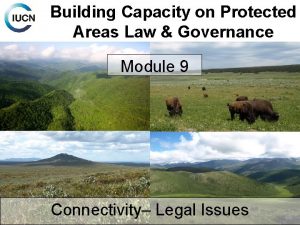 Building Capacity on Protected Areas Law Governance Module