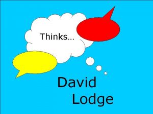 Thinks David Lodge Chapter 11 Short denotative analysis