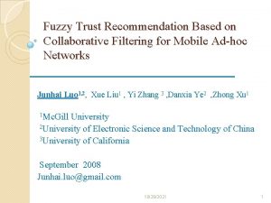 Fuzzy Trust Recommendation Based on Collaborative Filtering for