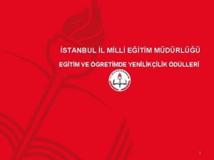 STANBUL L MLL ETM MDRL ETM VE RETMDE