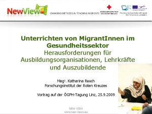 Unterrichten von Migrant Innen im Gesundheitssektor Herausforderungen fr