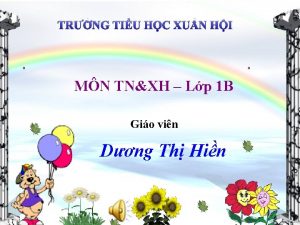 TRNG TIU HC XU N HI MN TNXH