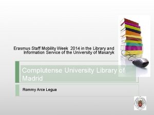 Erasmus Staff Mobility Week 2014 in the Library