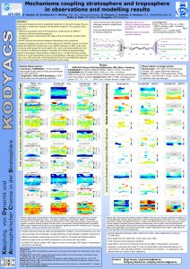 Mechanisms coupling stratosphere and troposphere in observations and